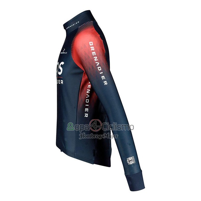 Ineos Grenadiers Ropa Ciclismo Culotte Largo 2022 Mangas Largas APagado Azul